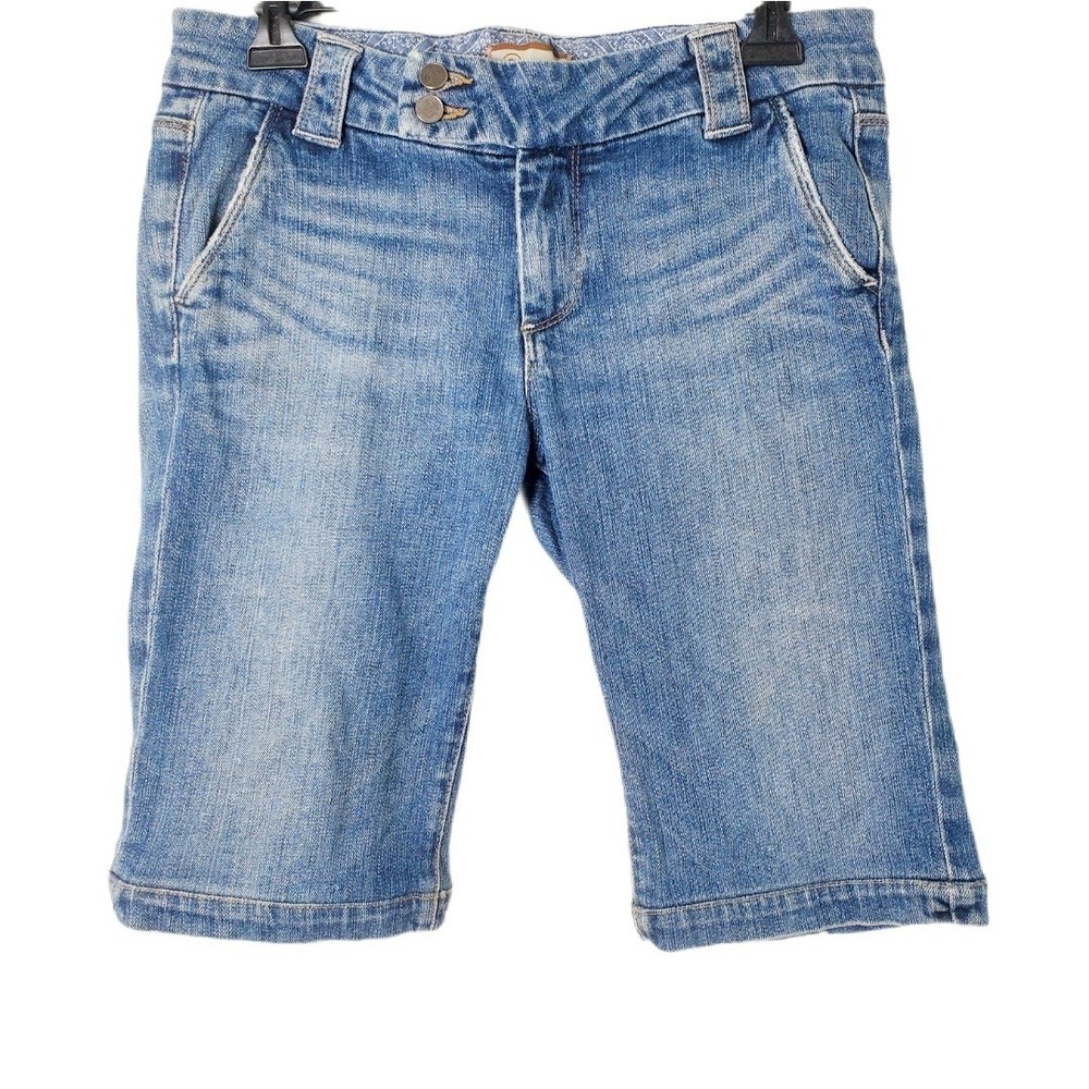 PAIGE Premium‎ Denim Sweetzer Bermuda Jean Shorts Jorts Blue Size 29 0191-0001